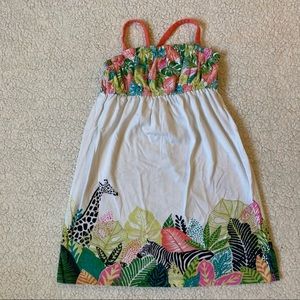 Tropical safari themed dress